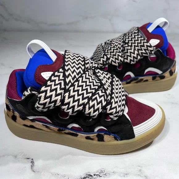 Lanvin | Shoes | Lanvin Curb Multicolor Burgundy Blue Black